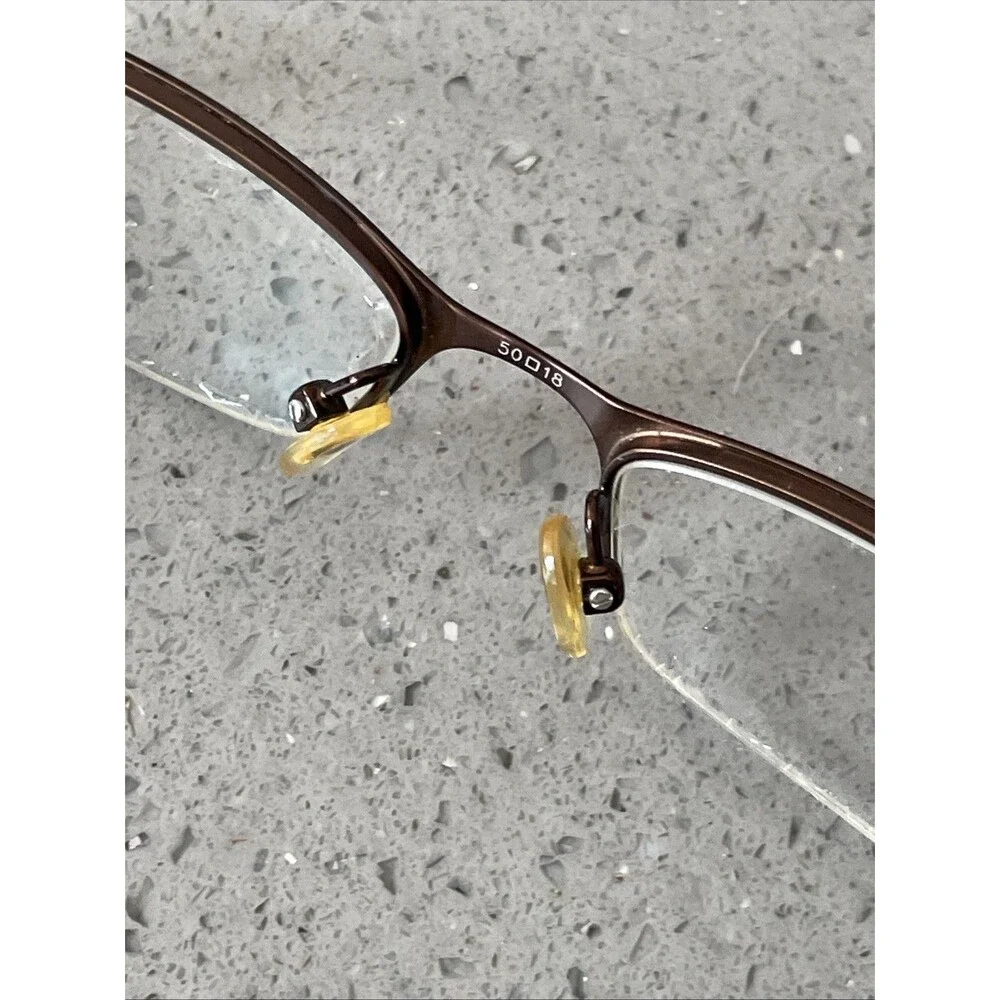 PRIVE PRV206 EYEGLASS FRAMES ONLY METAL & PLASTIC 50-18-135 HALF-RIM 200 WOMENS